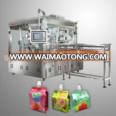 Small Volume Jelly Filling Machine for Spout Side Gusset Pouch