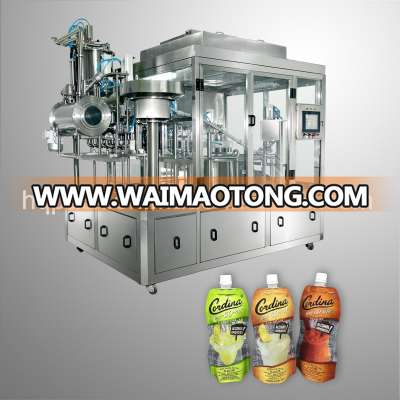 Liquid Beverage Filling and Capping Machine for Plastic Pouch