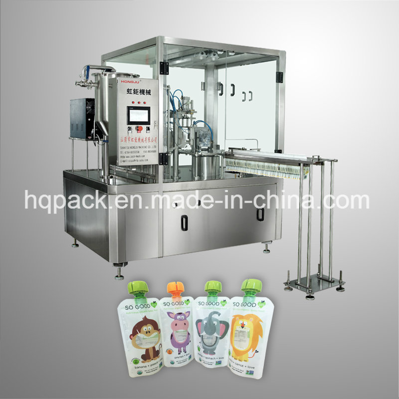 Baby Food Filling Capping Machine for Spout Pouch